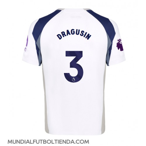 Camiseta Tottenham Hotspur Radu Dragusin #3 Primera Equipación Replica 2025-26 mangas cortas